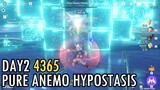 Hypostatic Symphony Day2 PURE ANEMO HYPOSTATIS Fischl dps max points 4365 ALL 4 STAR CHARACTER!