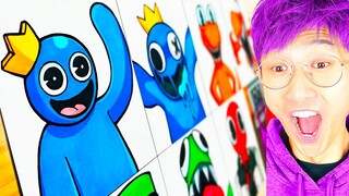 CRAZIEST RAINBOW FRIENDS ART VIDEOS EVER! (LANKYBOX REACTION!)