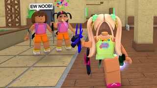 I met TOXIC DORA TEAMERS, SO I DESTROYED THEM..(Murder Mystery 2)
