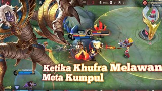 Ketika khufra bertemu dengan meta kumpul !? auto langsung kasih faham | Mobile Legends