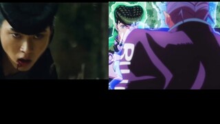 [Film and TV Comparison] JOJO comic adaptation live-action version of the famous scene - the stronge