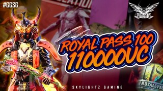 A SKYLIGHTZ GAMING VIDEO | SEASON 19 ROYALE PASS TO 100 | 110000UC | ALL PERKS & SKINS | PUBG MOBILE