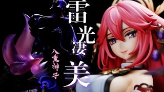 【原神】手把手带你涂手办，AWAKEN八重神子GK手办涂装制作全流程！