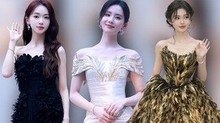WuJinYan,JuJingyi,LiuShiShi beautiful&outstanding on  Glass Magazine 3rd AnniversaryGala red carpet