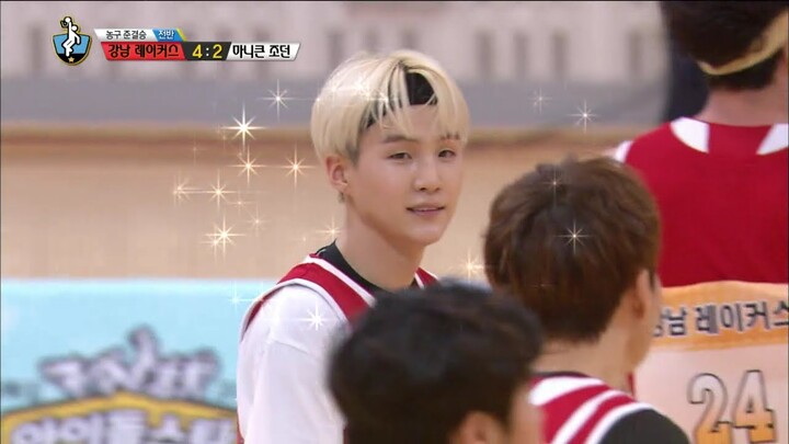 【TVPP】 SUGA(BTS) - First goal, 슈가(방탄소년단) - 이번 대회 첫 득점 @ 2015 Idol Star Championships
