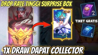 1X DRAW LANGSUNG DAPAT COLLECTOR ! SKIN GRATIS SURPRISE BOX 2024 DROP RATE TINGGI, BUG ?