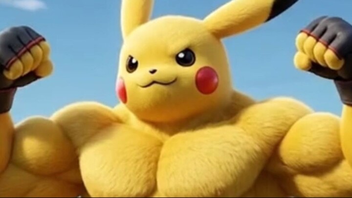 Hazte con todos los pokémon 我的皮卡丘升到了100级，还变成了一个健身猛男