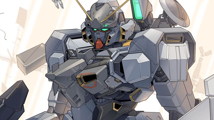 [การเคลือบแบบเรียบ] Penetration Gundam tr ลม กระบวนการทาสีบอร์ด Photoshop ขี้เกียจเลอะเทอะแล้วเปลี่ย