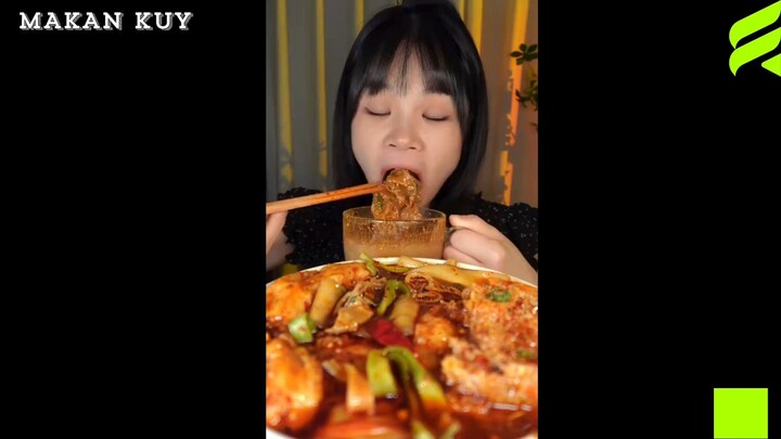 spicy samyang mukbang #mukbang #asmr #samyang #fyp #makananpedas