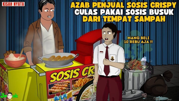 AZAB PENJUAL SOSIS CRISPY CULAS PAKAI SOSIS BUSUK DARI TEMPAT SAMPAH  SINETR