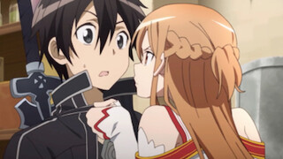 Sword Art Online SAO Kirito's embarrassing scene