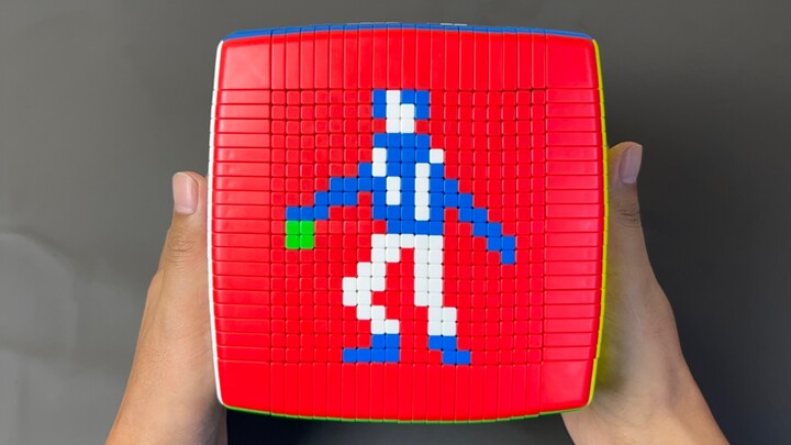 Use the world’s most complex Rubik’s Cube to recreate your brother’s name in eight different fonts—w