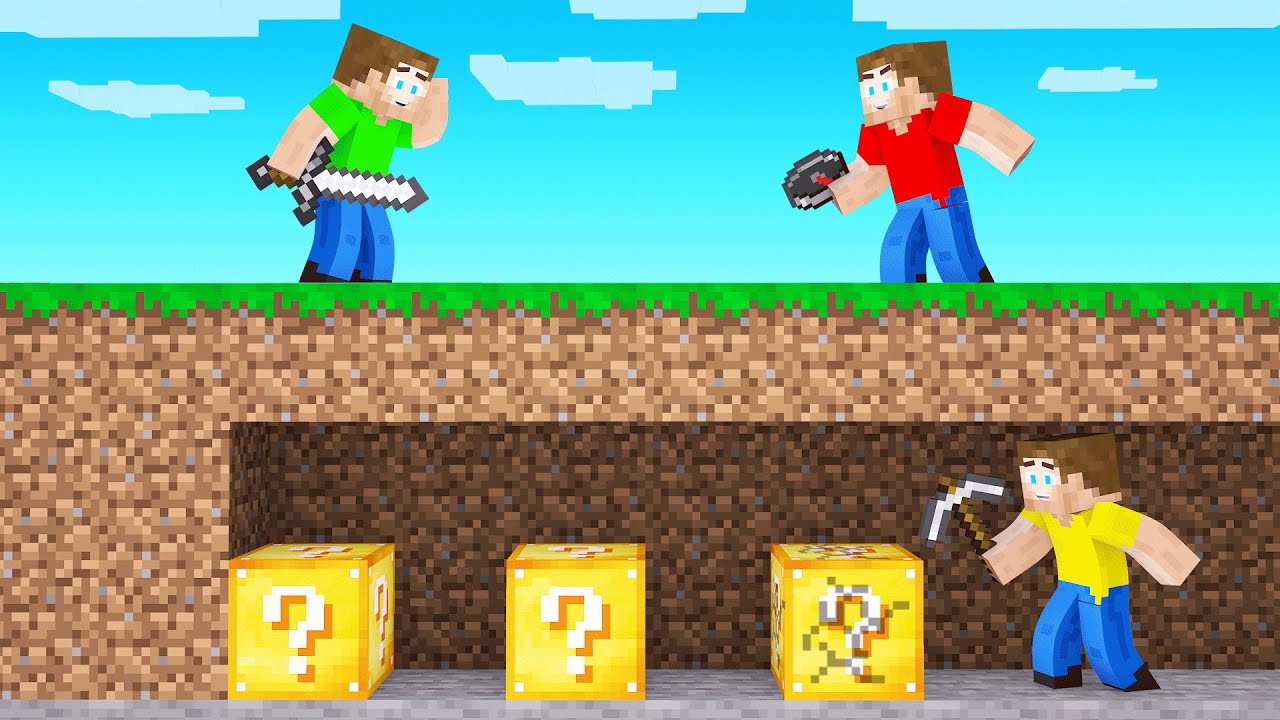 SPEEDRUNNER LUCKY BLOCKS Vs Hunters In Minecraft! - Bilibili