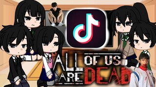 Personagens de All of us are dead do passado reagindo ao tik tok