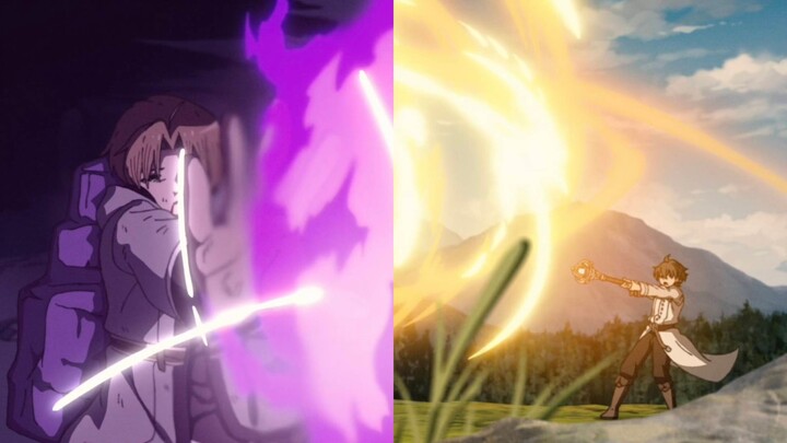 The genius Cliff, who thinks he's super cool and stylish, vs. Rudy, Alice's husband—whose fire magic