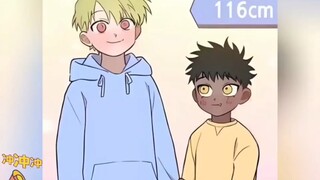 【黑，皮弟弟身高差30厘米，一步到胃！
