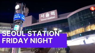 Seoul Station on Friday Night | Busy Koreans