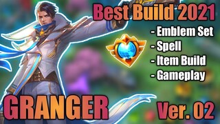 GRANGER BEST BUILD 2021 VER. 02 | TOP 1 GLOBAL GRANGER BUILD | GRANGER - MOBILE LEGENDS