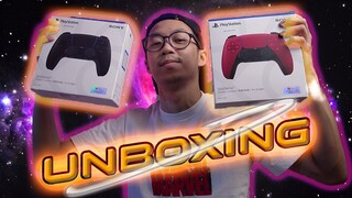 Unboxing STICK PS5 "ANTI DAKI" Dualsense Cosmic Red & Midnight Black | Lazy Unboxing