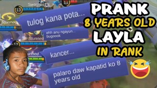 8 YEARS OLD NAG LAYLA SA RANK (PRANK MOBILE LEGENDS) LAUGHTRIP PORKCHOP