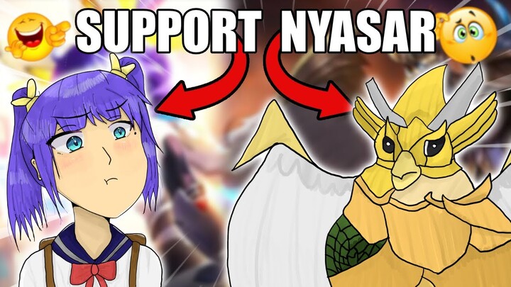 Nasib Kedua Hero yang nyasar ke role Support di Mobile Legends..