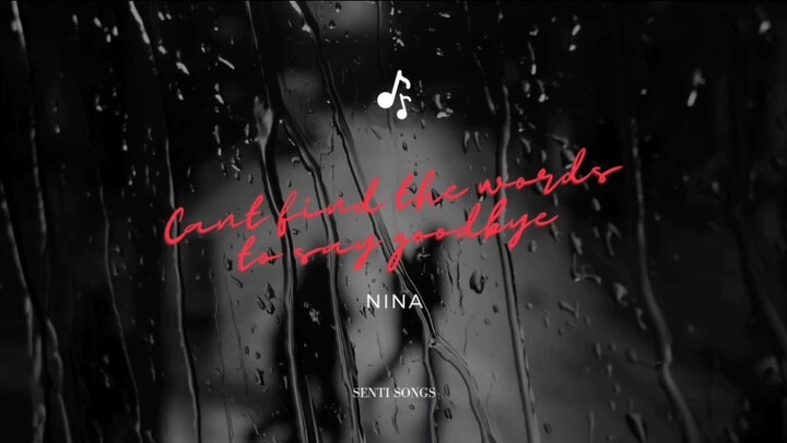 Can't find the words to say goodbye- Nina (Senti Songs)