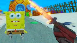 THIS SPONGEBOB MOD GOT WEIRD in Blade and Sorcery VR