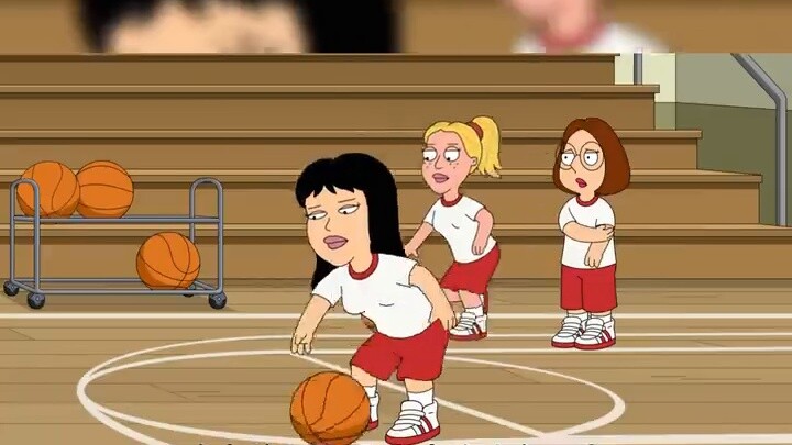 Pete memegang gunting ajaib dan memberikan gaya rambut baru kepada semua orang