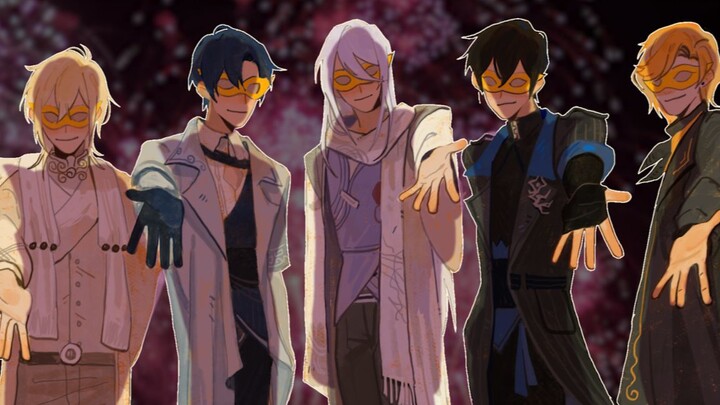 [Painted Traveler White Love Handwriting] Masquerade akan mengajakmu berdansa bersama, oke?