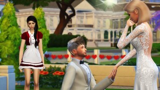 POOR AND RICH - LOVE WITH THE MAID - PART 3 - LOVE STORY | SIMS 4 MACHINIMA