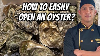 How to open oysters easily?