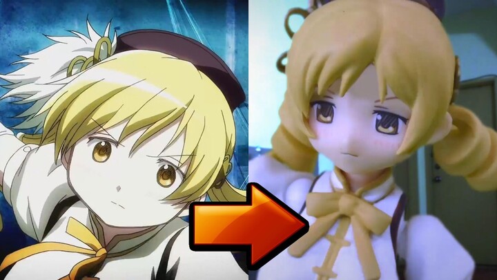[ Comparison ] Mami vs Homura Figma Stop Motion Remake ( Stop Motion Animation vs Anime )