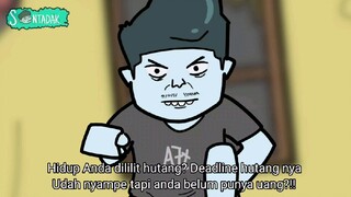 Tutor Menyelamatkan Diri Ketika Ditagih Hutang (Animasi Sentadak)