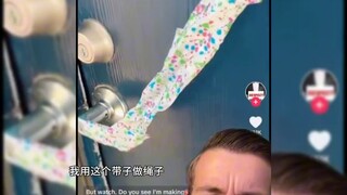 用胶带打开门