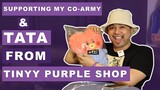 SUPPORTING MY CO-ARMY | TATA FROM TINYY PURPLE SHOP!