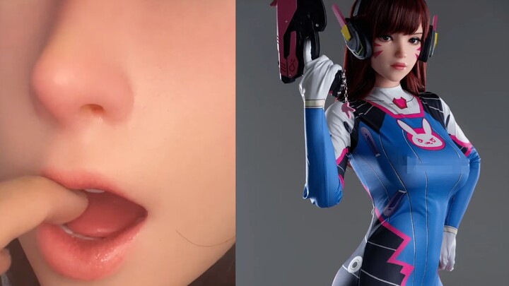 Gamelady has unveiled a life-size D.VA figure—my friend has a question.