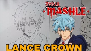 menggambar anime mashle, lance crown