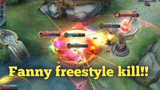 FANNY FREESTYLE KILL BY RYAN AHMAD FF - mobile legends