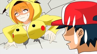 [Anime] Doujin: Begini Menggunakan Poke Ball Secara Beruntun
