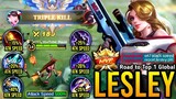 (TRY THIS) LESLEY FULL ATTACK SPEED BUILDS & EMBLEMS! = SUPER FAST TRIPLE KILL!! (500% ATK SPEED!?)