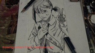 drawing kobeni 🔪 from chainsaw man