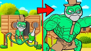 GRANDPA LONGLEGS BECAME THE STRONGEST! Poppy Playtime Cartoon Animation
