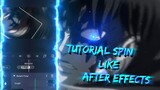 Amv Tutorial Spin Like After Effects / Spin Corner Smooth || Tutorial Alight Motion