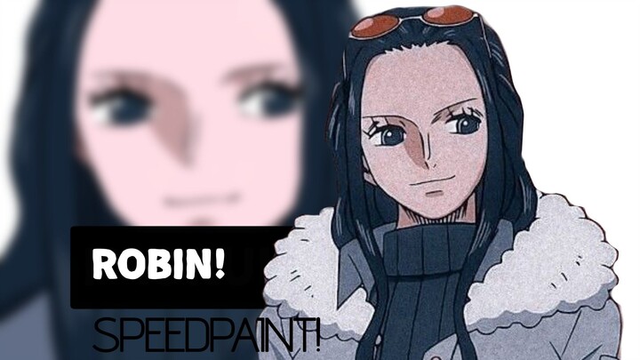 DRAWING SIMPLE ROBIN IN WINTER SUIT FROM ONE PIECE! [SpeedPaint]