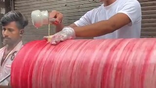 This ice cream roll looks delicious.