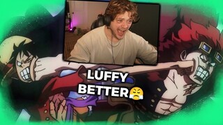 LUFFY AND KID FINALLY MEET UP AGAIN!! (one piece reaction)