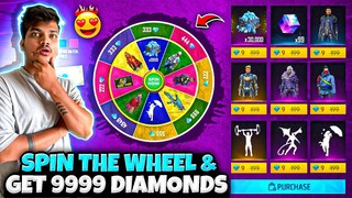 Free Fire SPIN THE WHEEL And WIN DIAMONDS😍💎 New Event I Won Diamonds -Garena Free Fire