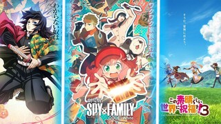 Kimetsu no Yaiba Season 4,Spy x Family Movie Dan Konosuba Season 3 - Akio News