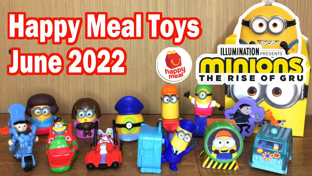 Mcdo June 22 Happy Meal Minions The Rise Of Gru Unboxing Bilibili