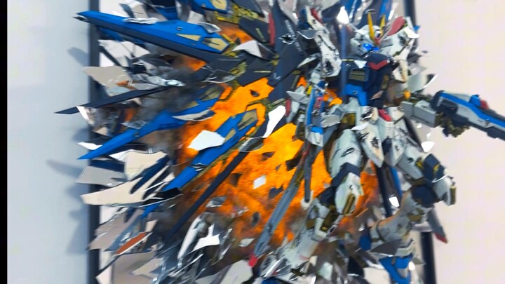 Your gaming room starts with a Broken Mirror Gundam painting.